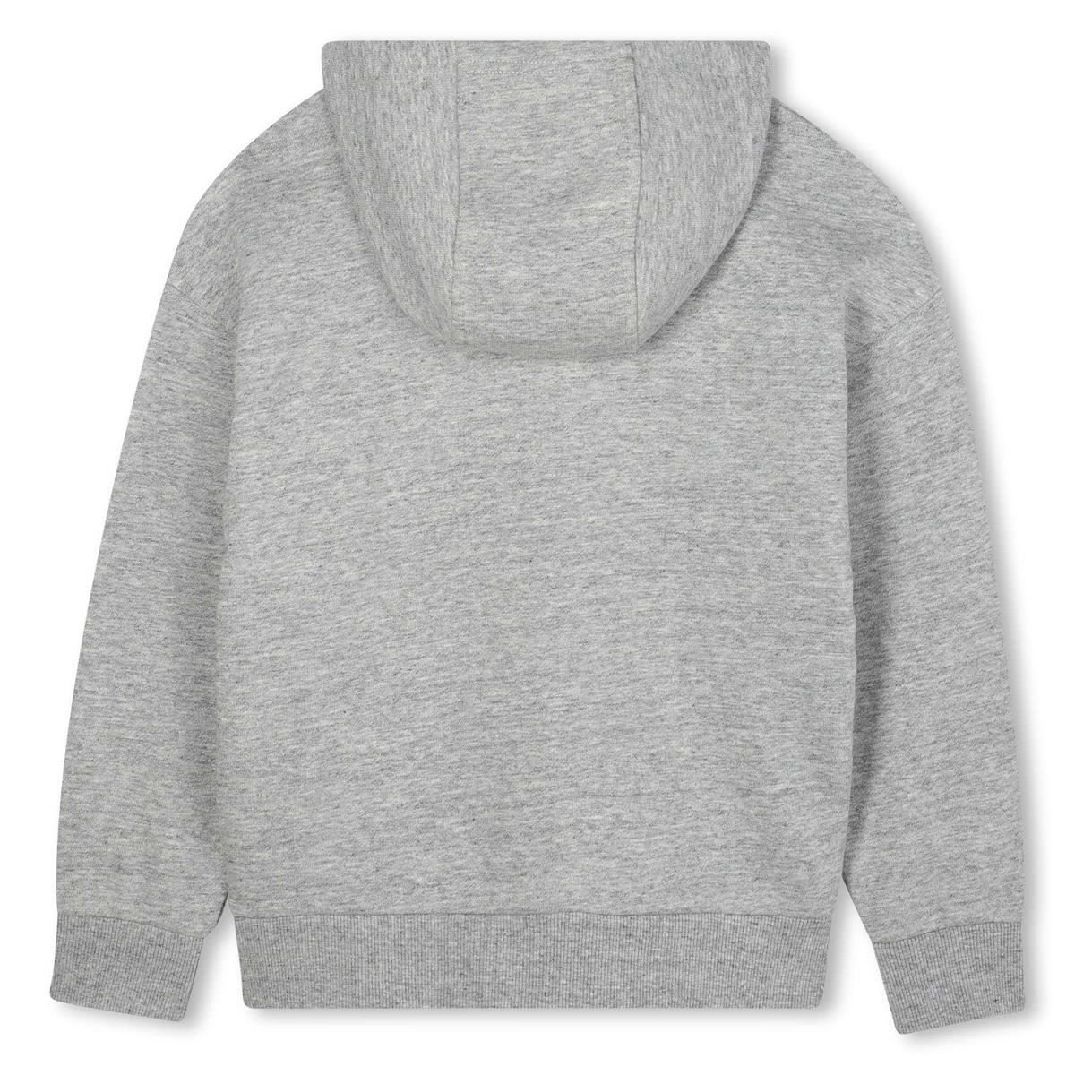 sweat à capuche gris