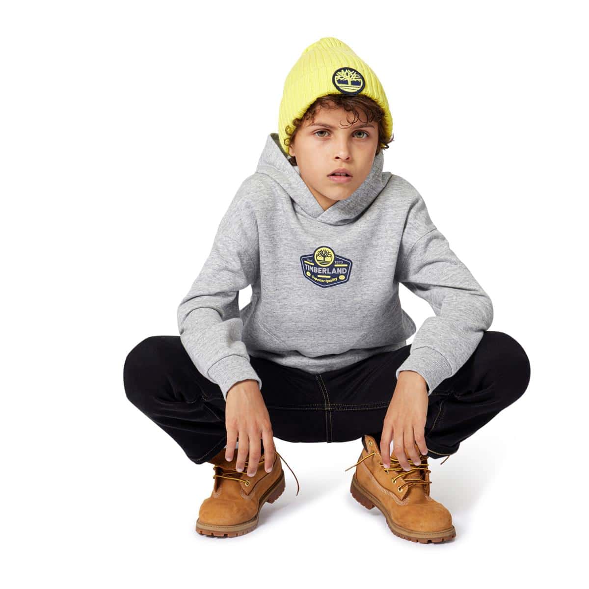 sweat à capuche gris
