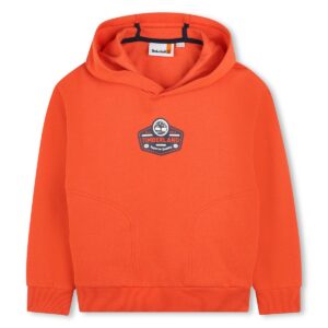 sweat à capuche orange