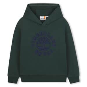 sweat à capuche vert