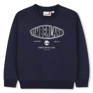 sweat col rond bleu marine