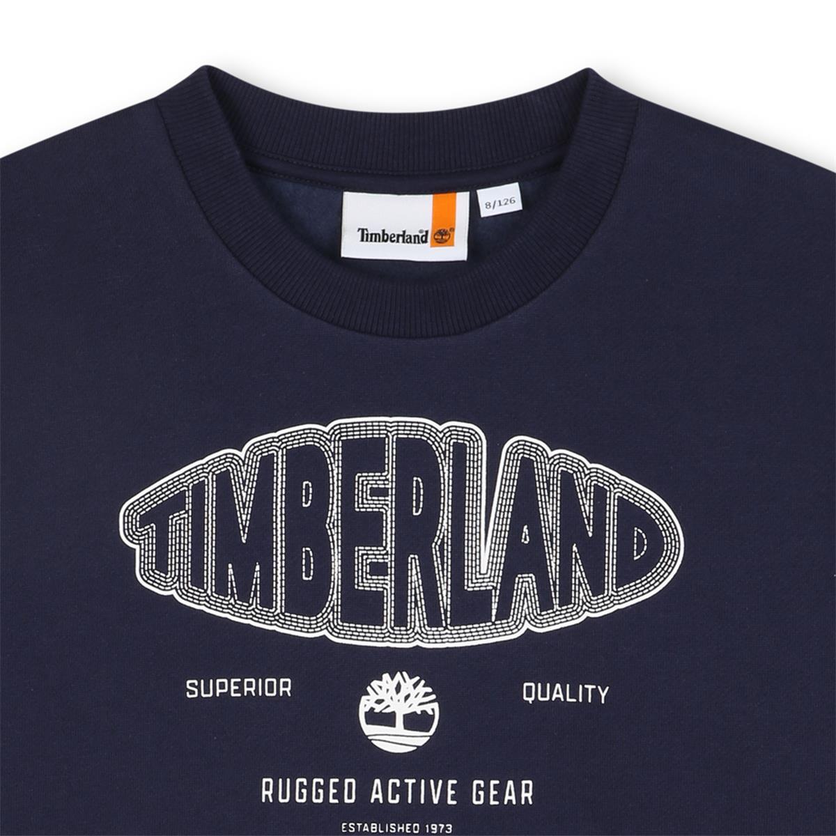 sweat col rond bleu marine