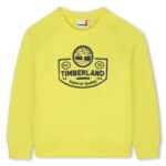 sweat col rond jaune