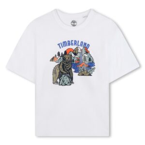 t shirt manches courtes blanc ours