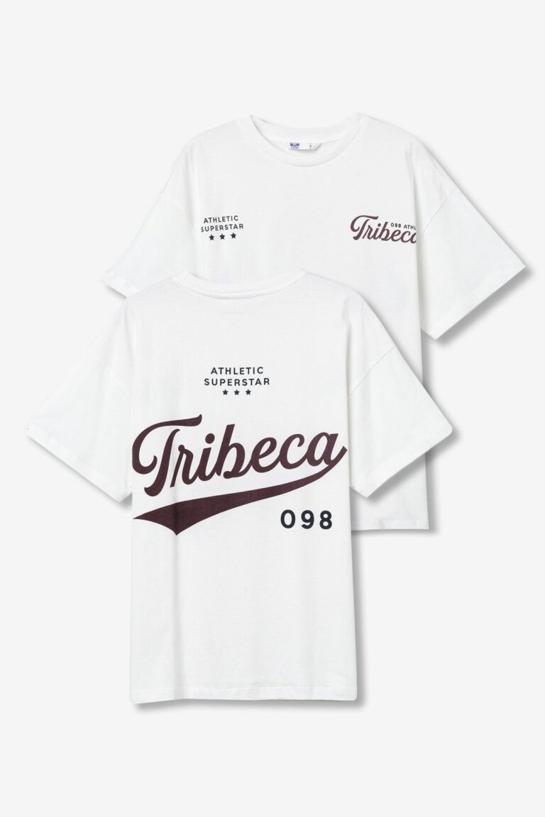 t shirt manches courtes blanc tribeca