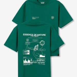 t shirt manches courtes vert