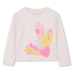 t shirt manches longues love rose