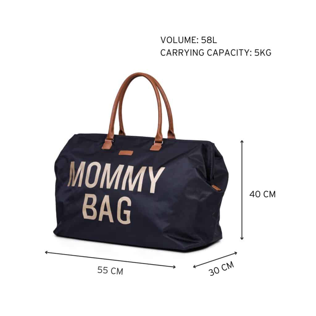mommy bag ® sac à langer – noir or