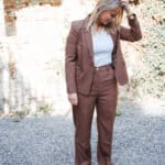 blazer chocolat