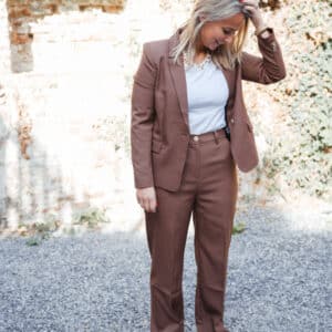 blazer chocolat