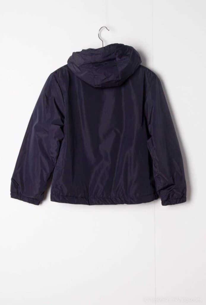 veste fourée bleu marine