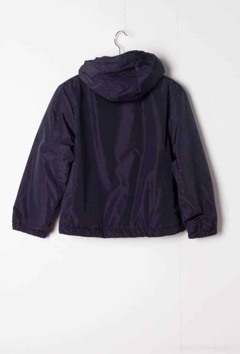 veste fourée bleu marine