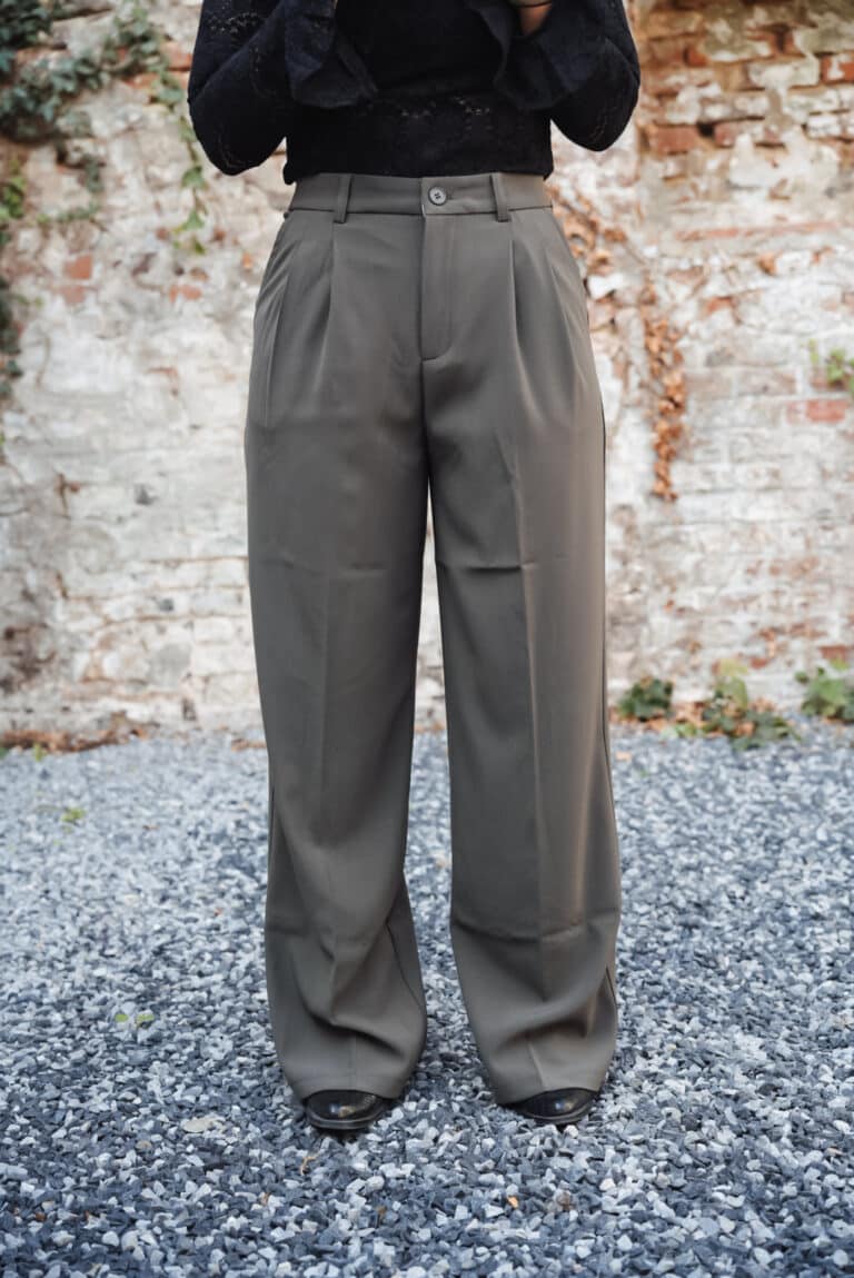 pantalon classique kaki