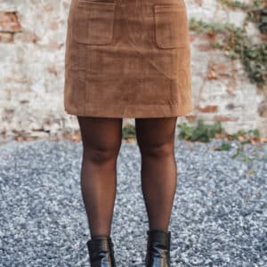 jupe en daim beige