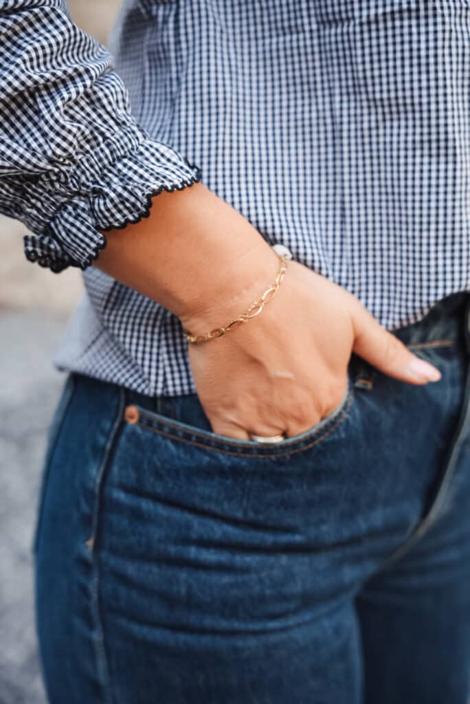 chemise à petit carreaux noir