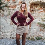 pull bouton bordeaux