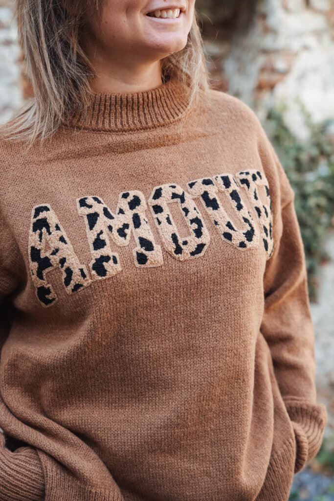 pull amour léopard