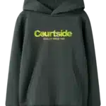 sweat à capuche kaki courtside