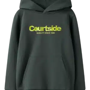 sweat à capuche kaki courtside