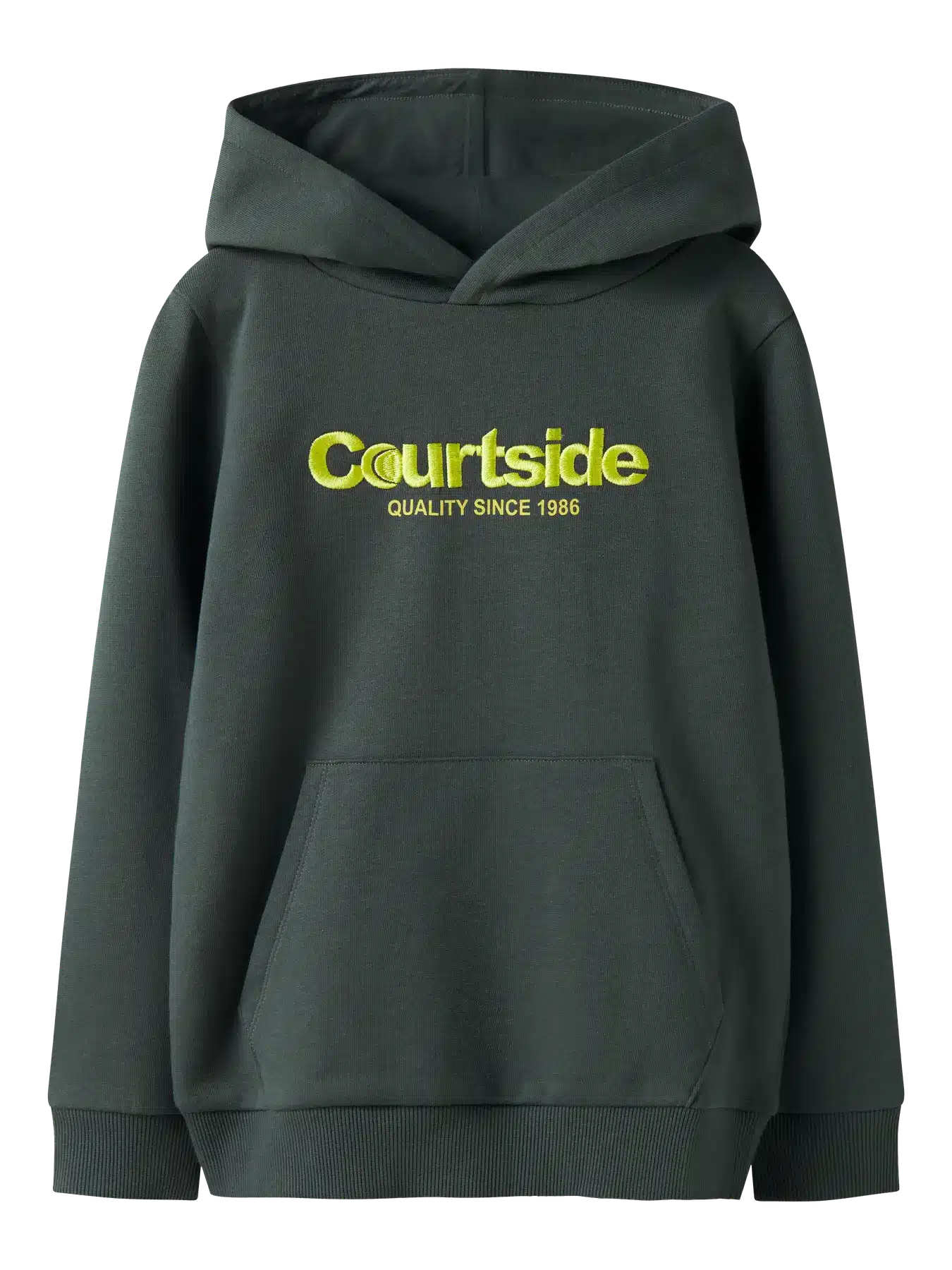 sweat à capuche kaki courtside