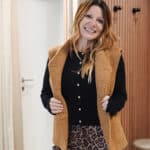 veste gilet beige
