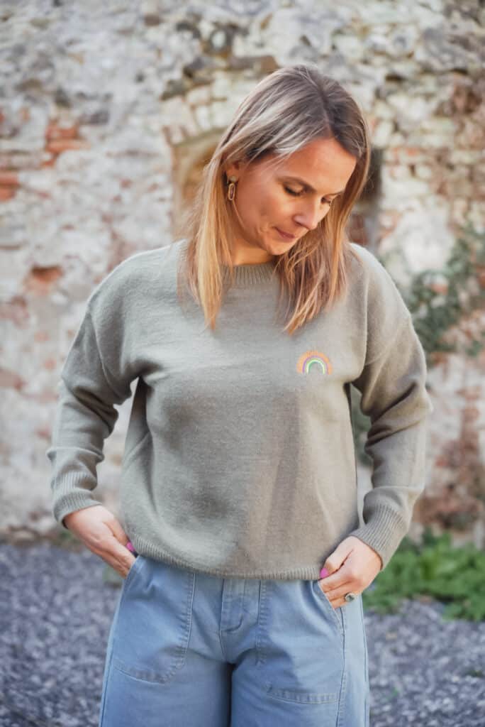 veste coeur oversize