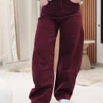 pantalon ballon bordeaux