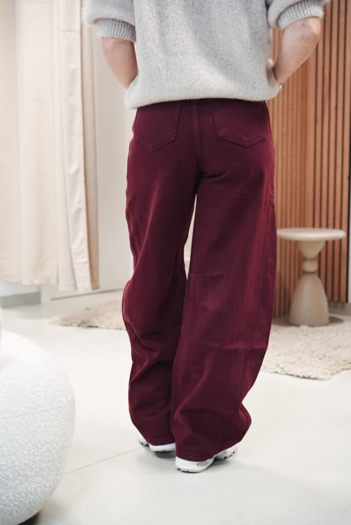 pantalon ballon bordeaux