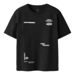 t shirt noir manche courte