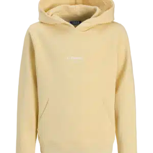 sweat à capuche jaune
