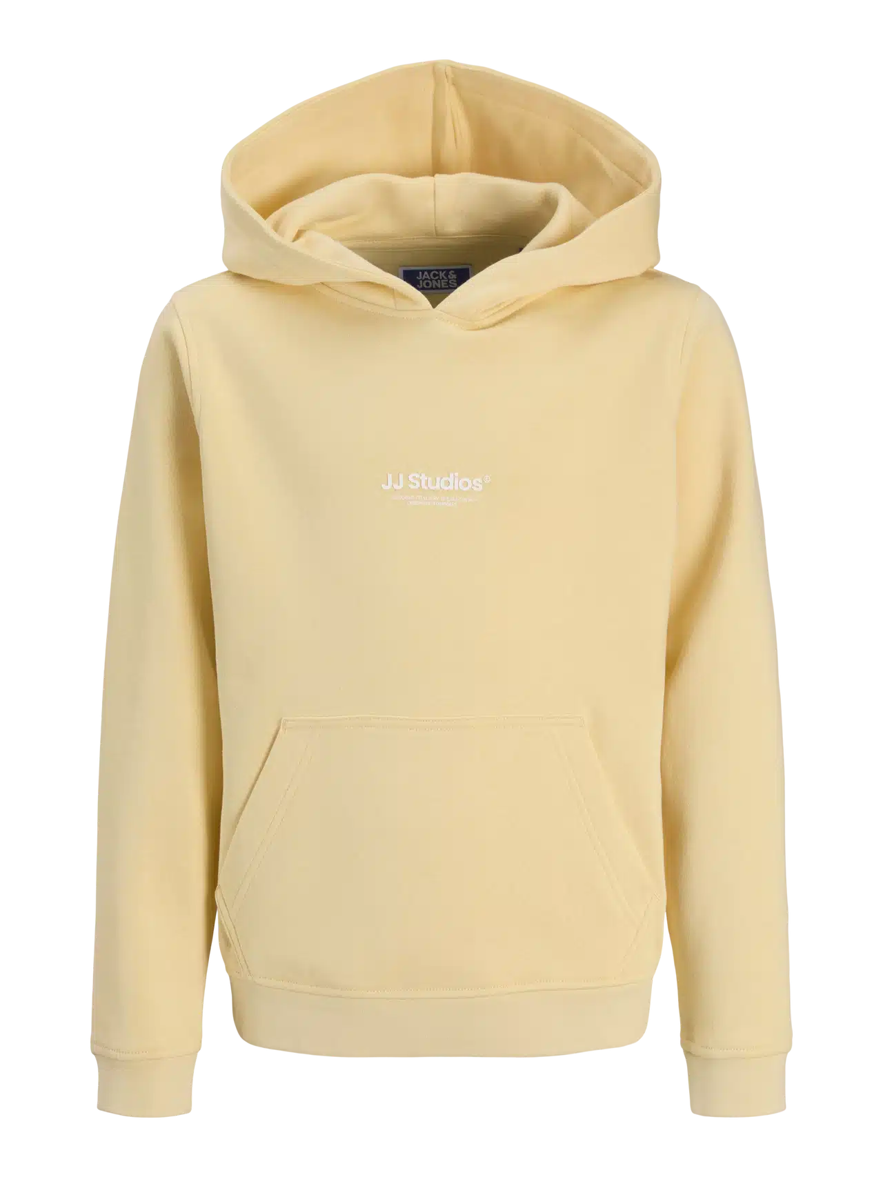 sweat à capuche jaune