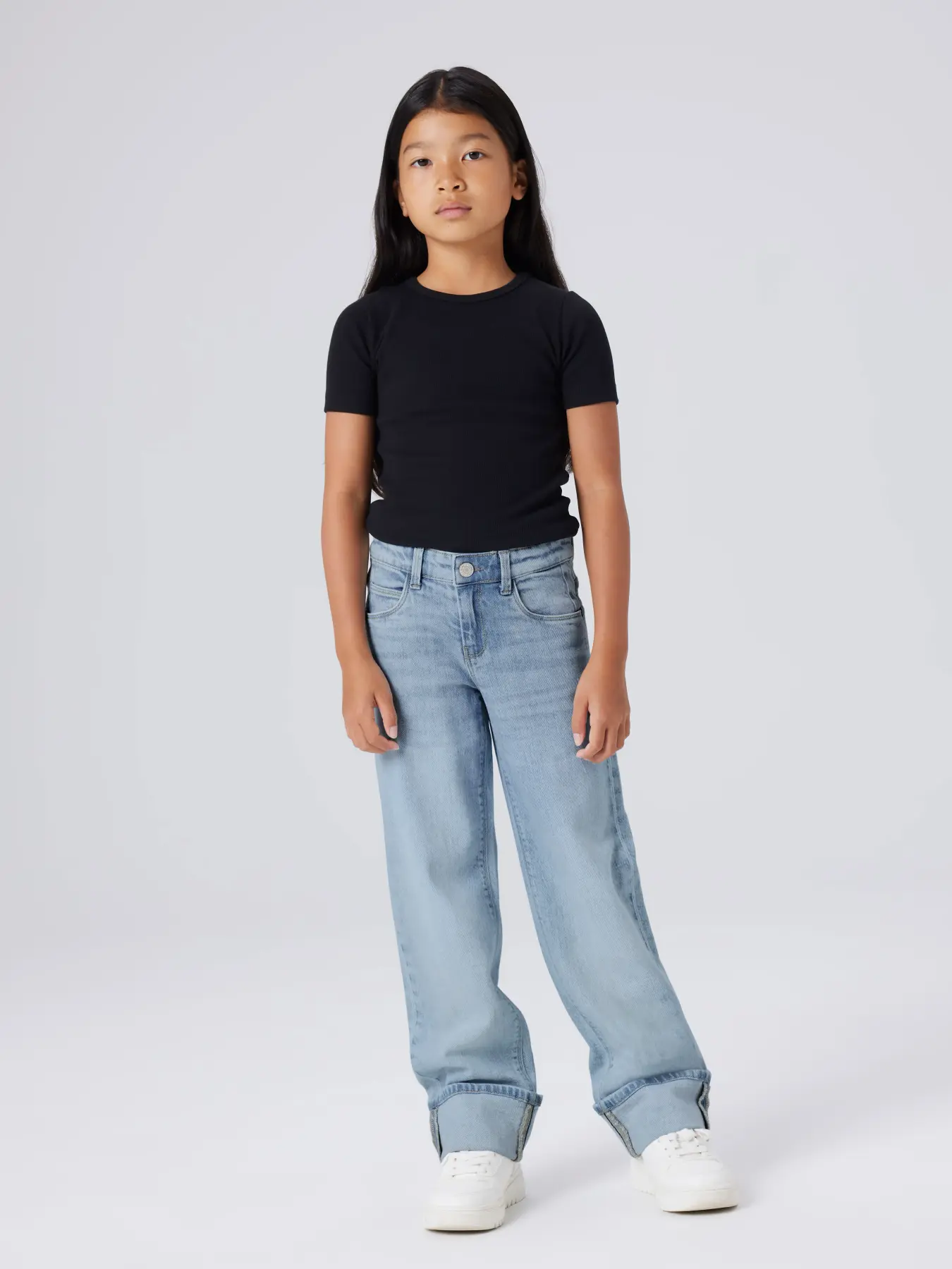 jeans light blue avec bord