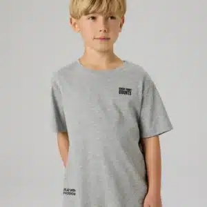 t shirt gris manche courte balle de tennis