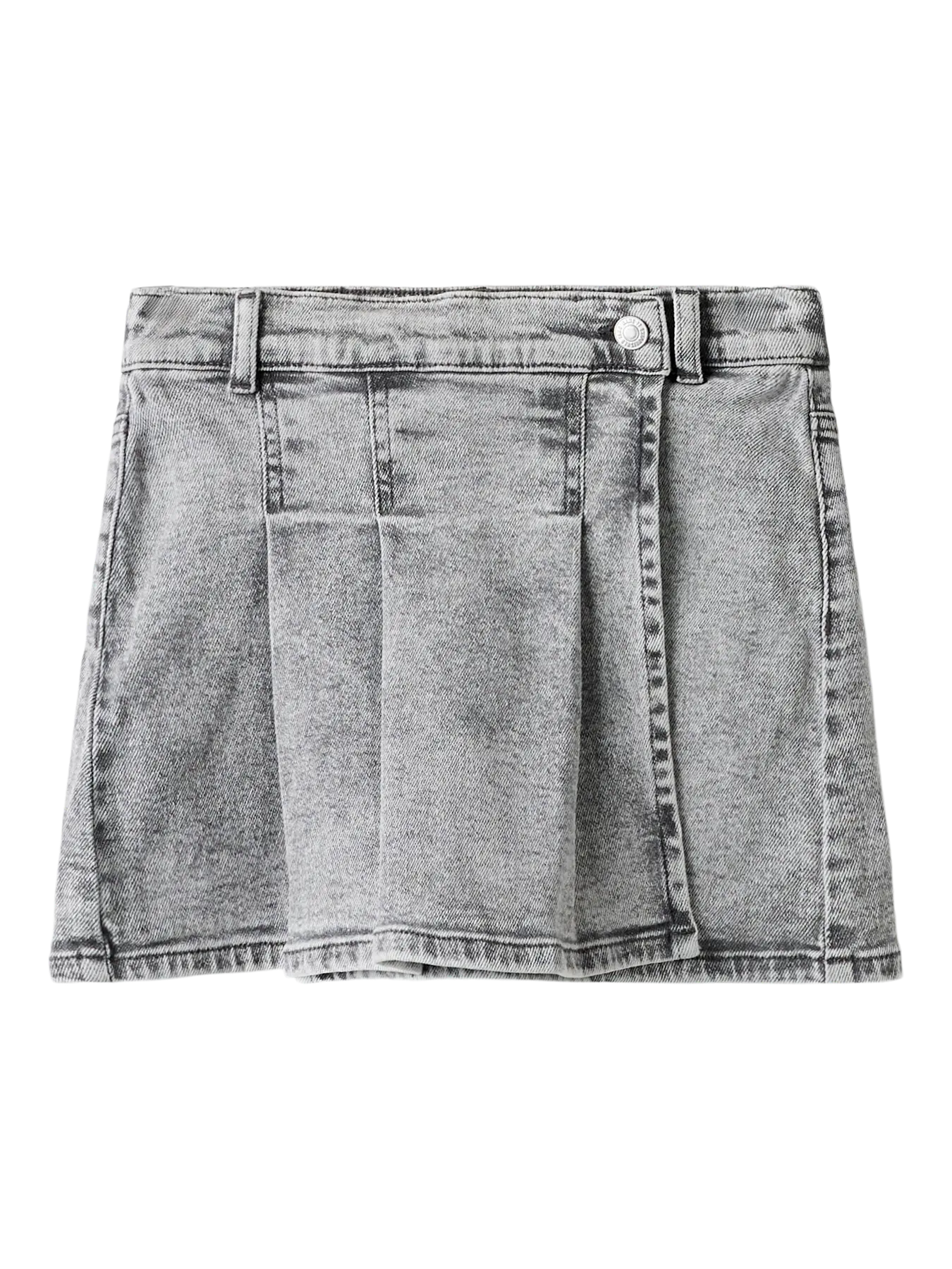 jupe en jeans plissée à l'avant