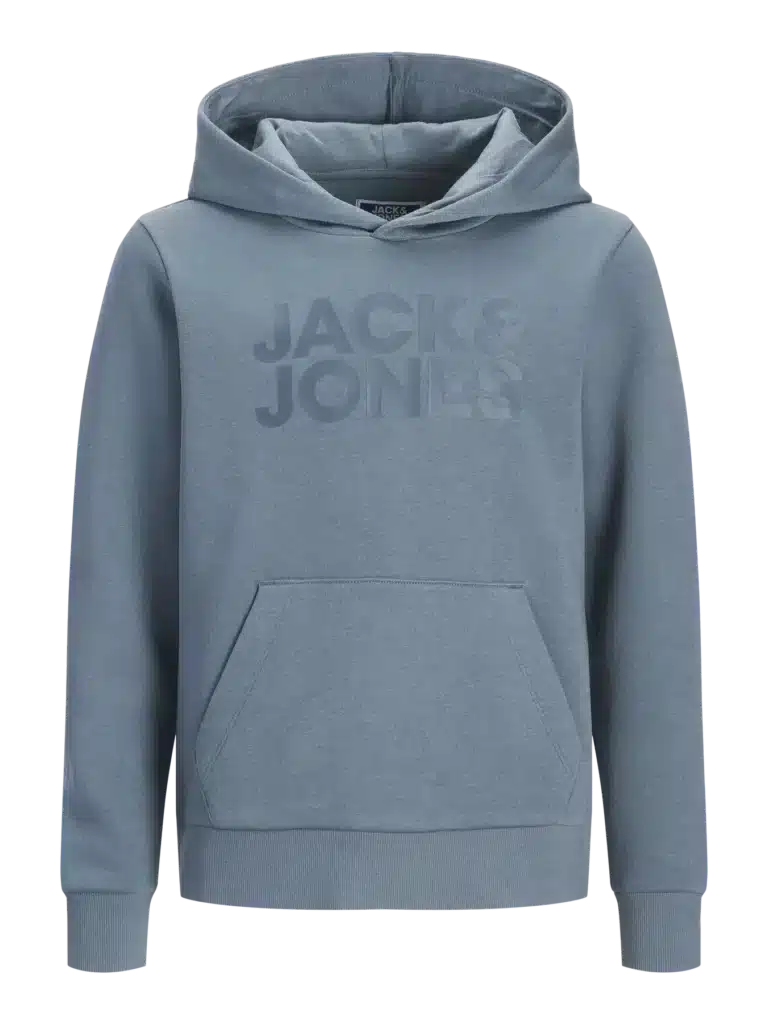 sweat à capuche jj bleu mirage