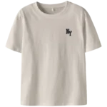 t shirt beige manche courte