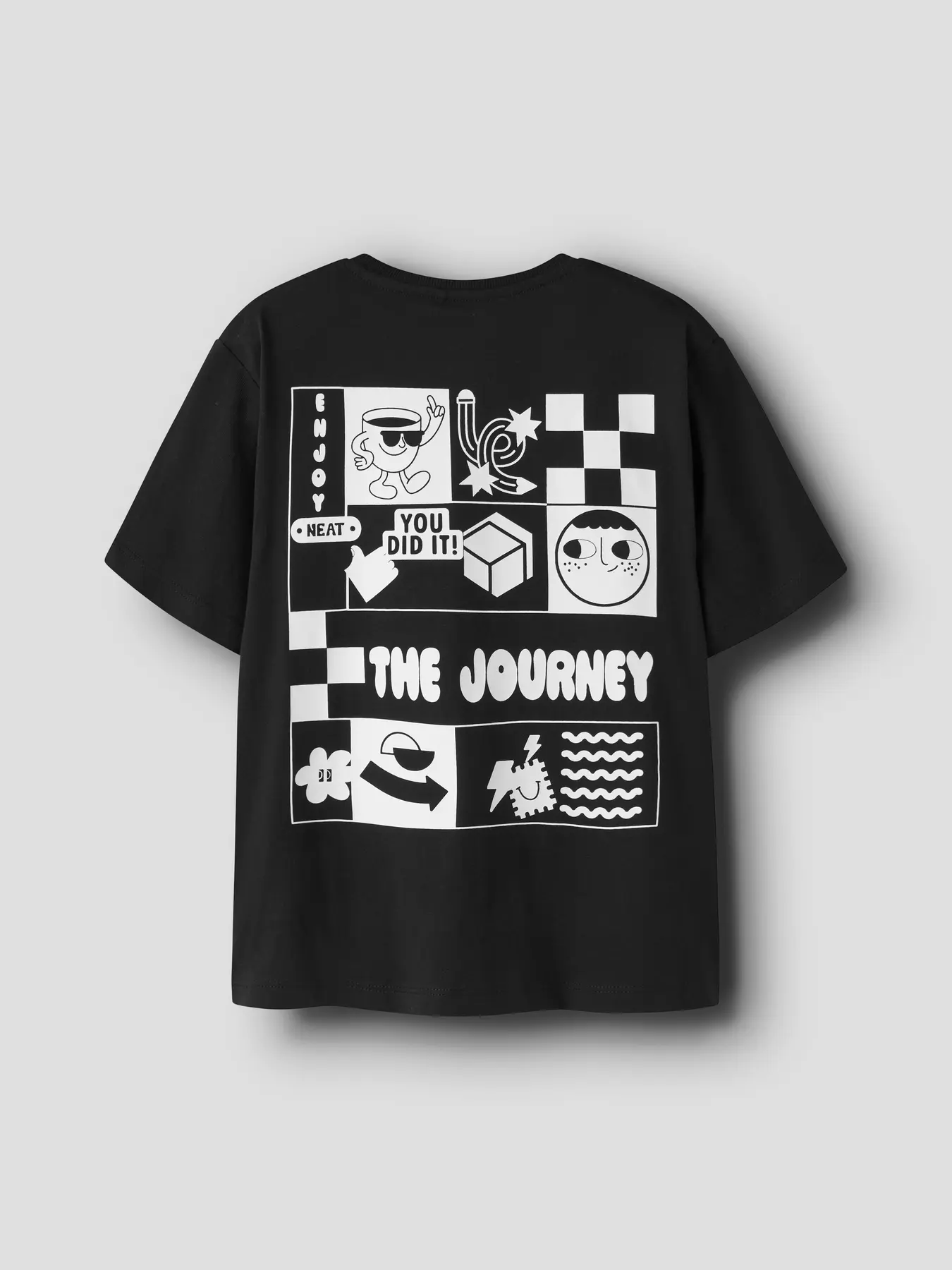 t shirt manches courtes the journey noir