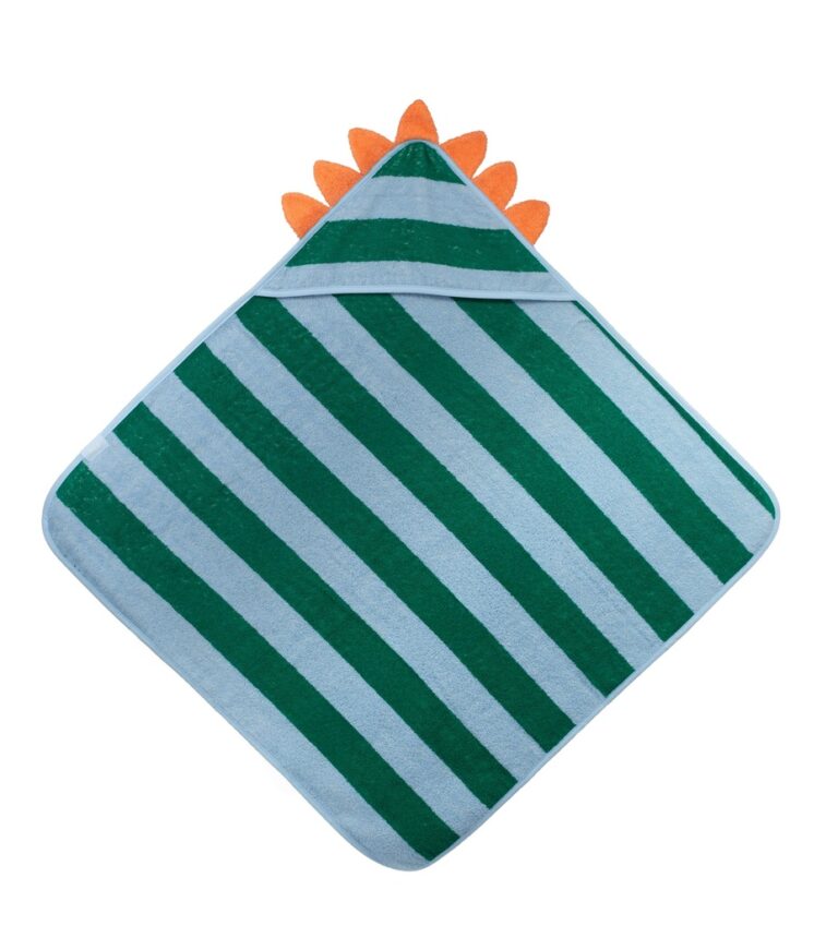 cape de bain coton dino lagon