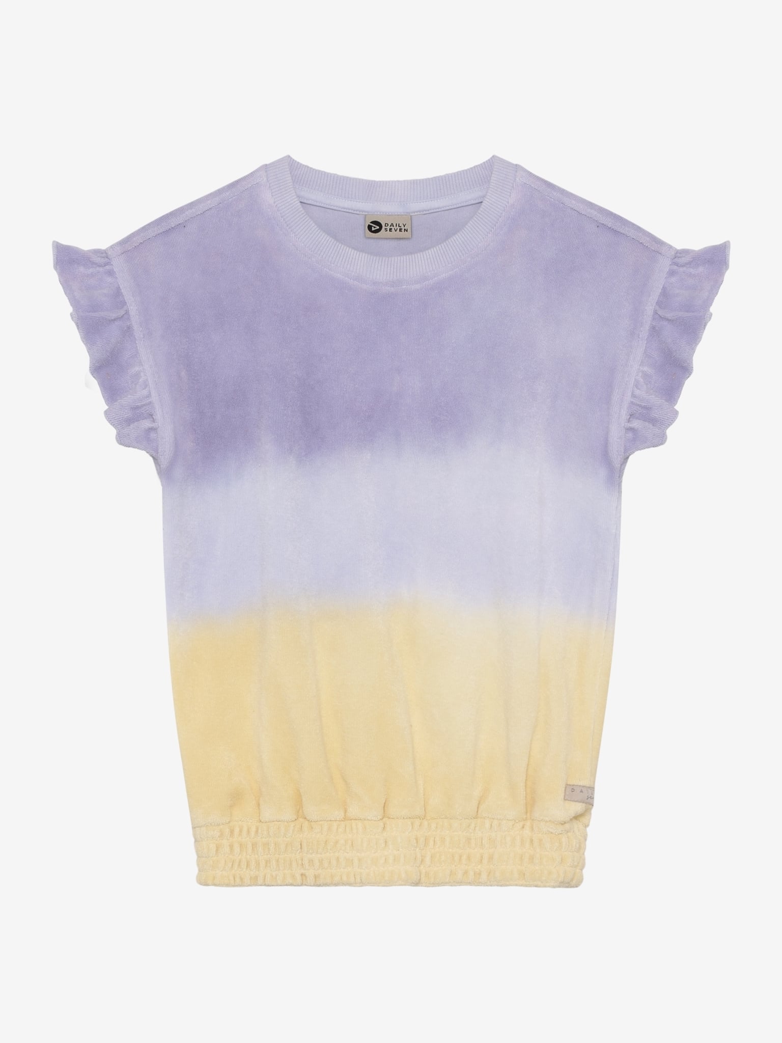 t shirt dégradé mauve /jaune