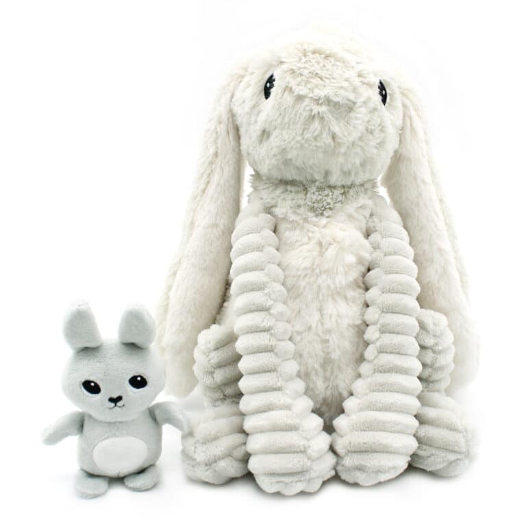 peluche pioupiou poule maman bebe blanche (copie)