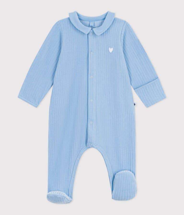 pyjama bleu petit coeur