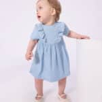 robe en jeans manche courte