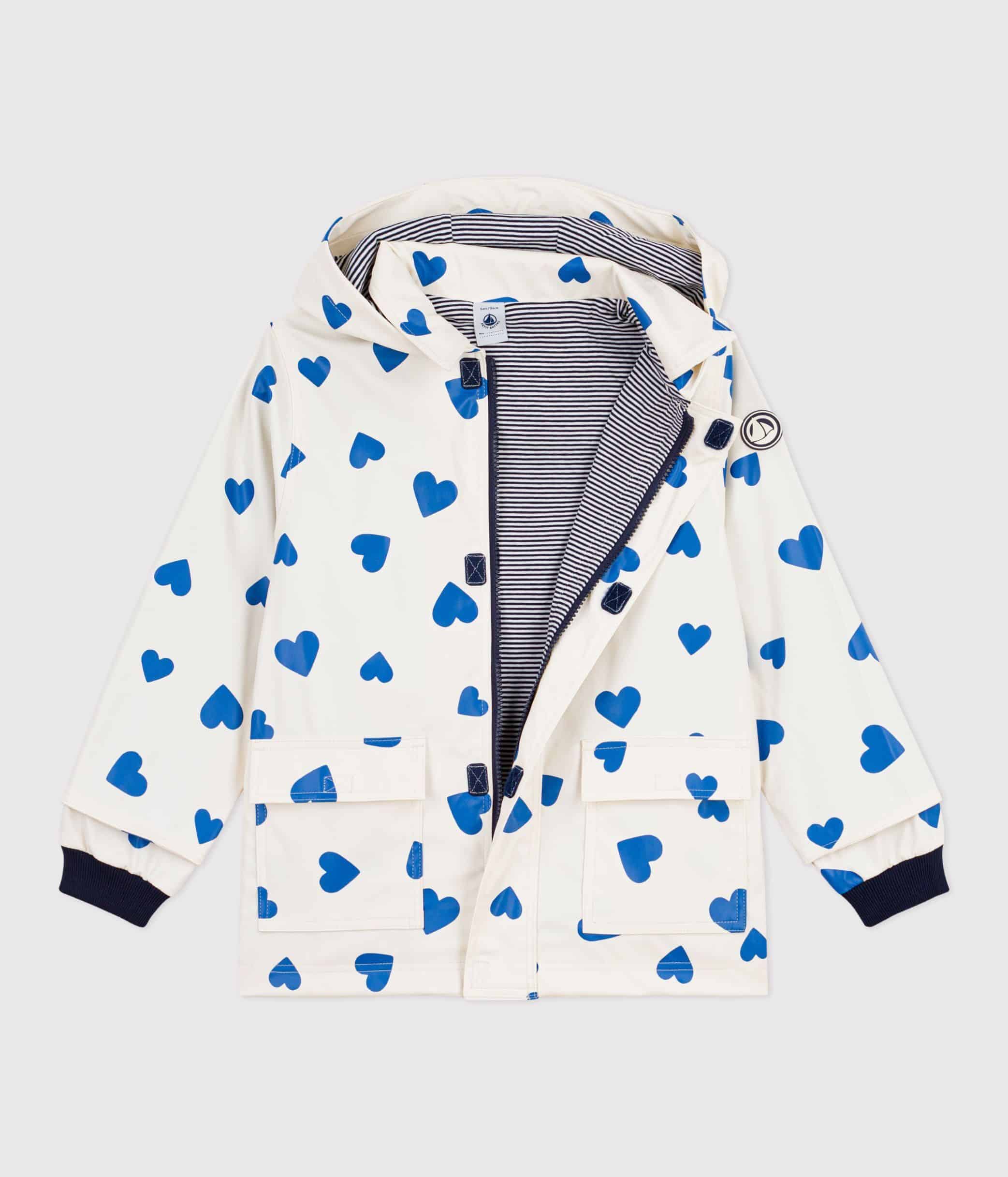 veste en cire coeur bleu