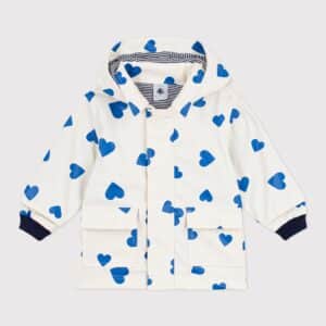 veste en cire coeur bleu