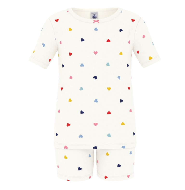 pyjama short à coeur