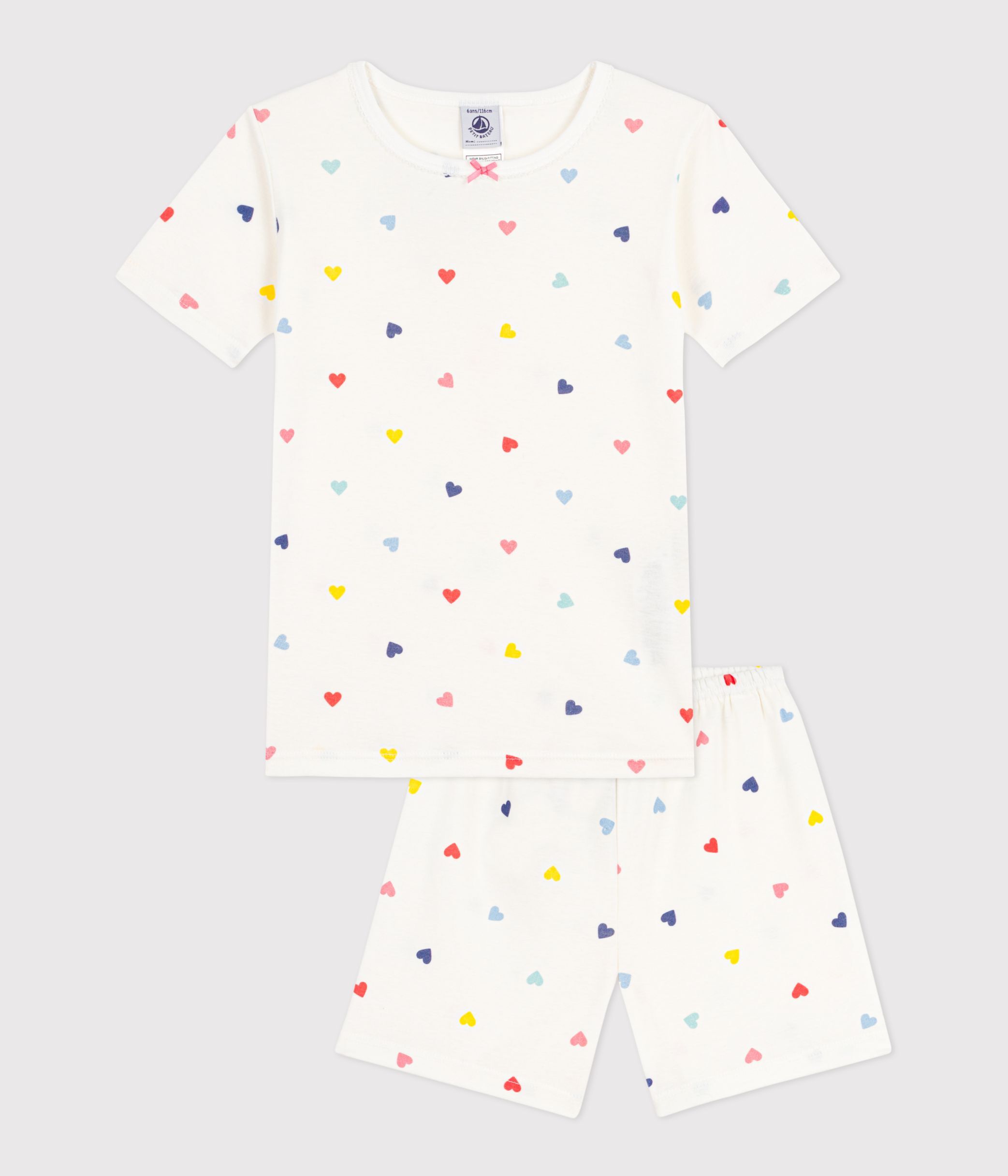 pyjama short à coeur