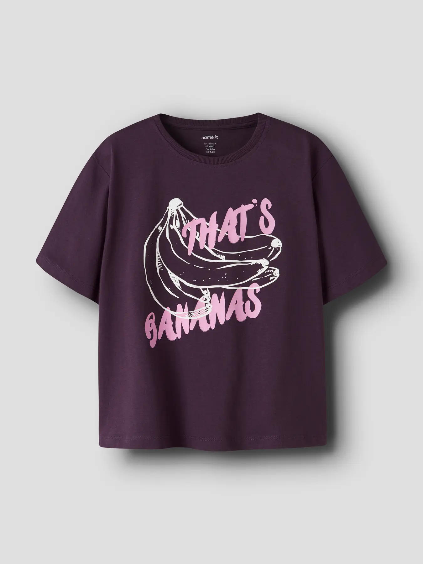 t shirt courtes manches bananes