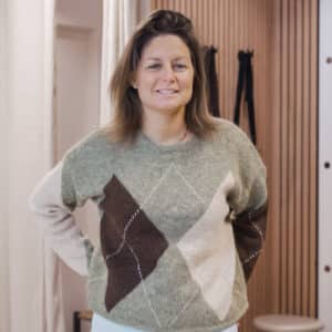 chemise crème en broderie