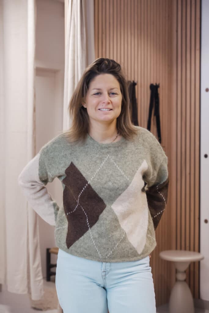 chemise crème en broderie