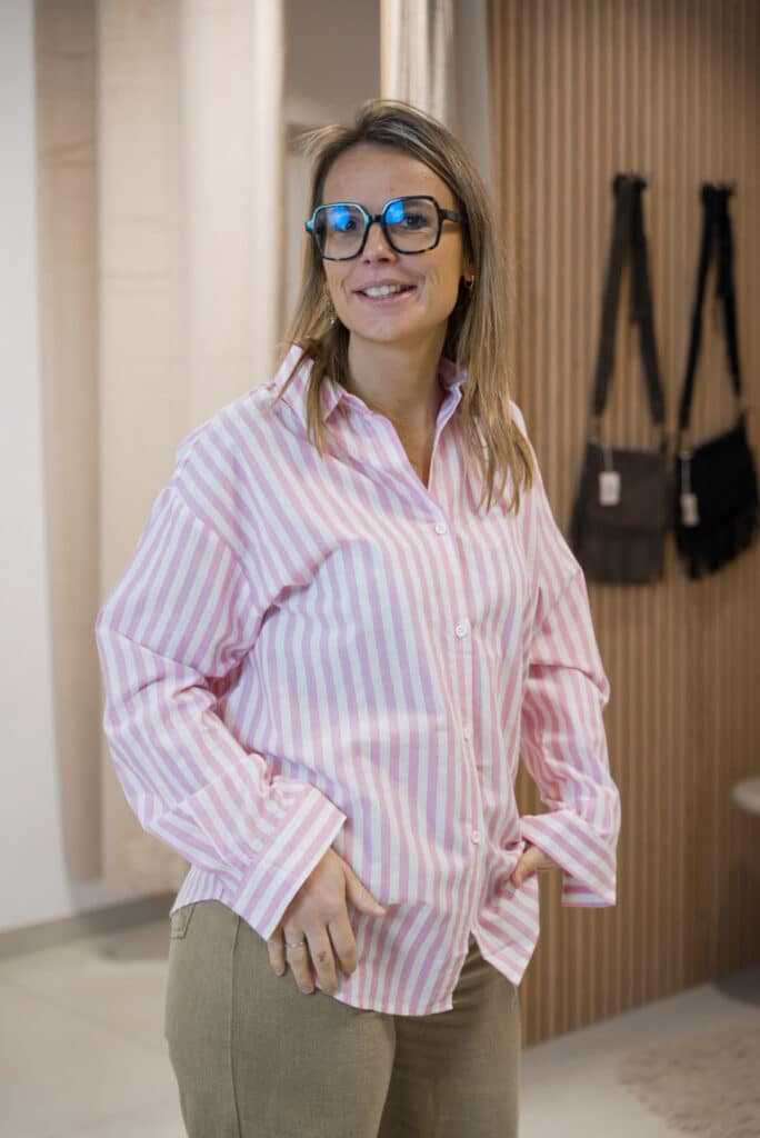 chemise crème en broderie